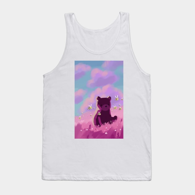 Cute digital art of teddy bear Tank Top by Mayarart